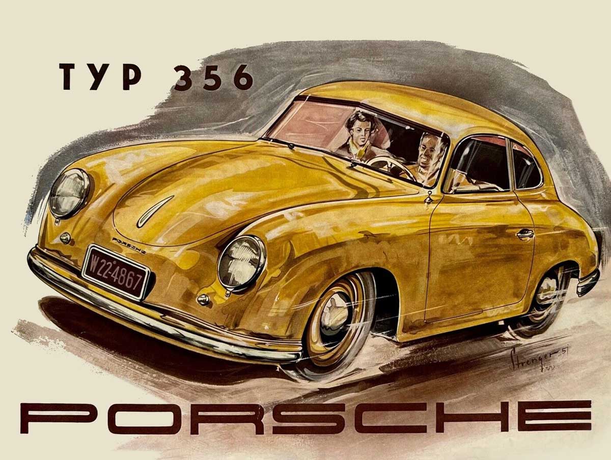 AMIE712 1952 porsche 356 16x12