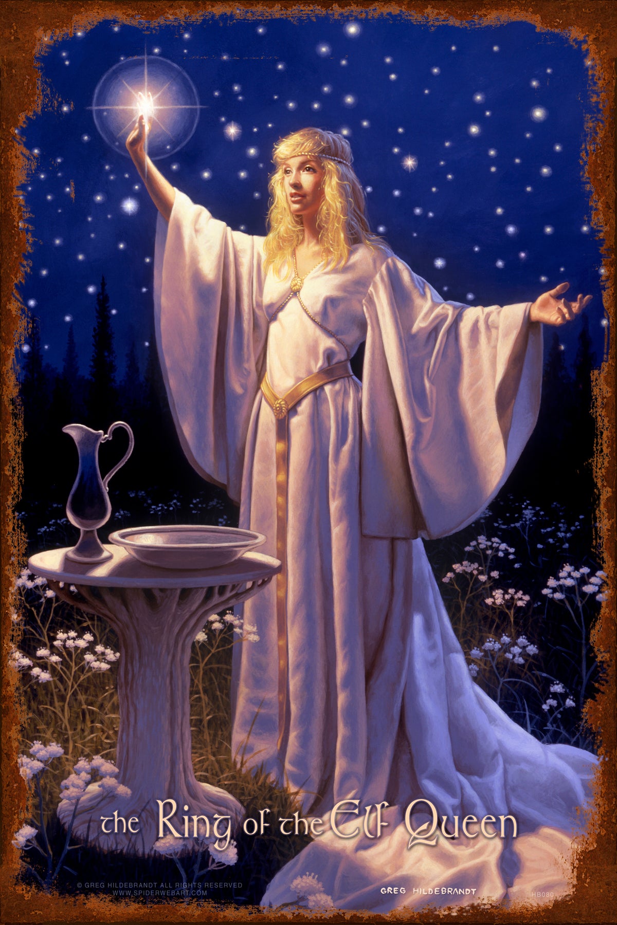 HB080 - Ring Of The Elf Queen 12x18 by artist Greg Hildebrandt