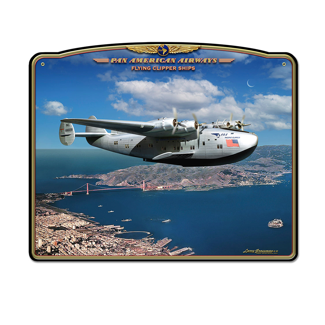 LGC828 - Pan American Airways Available in 3 sizes by artist Larry Grossman