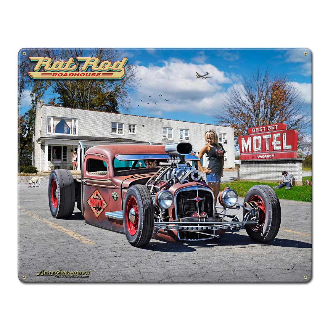 Rat Rod Roadhouse '34 Chevy Truck -From the Larry Grossman Collection Available in Two Sizes LGC859