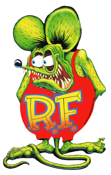 Rat Fink Cut Out Metal Sign By Ed Big Daddy Roth 30x18.5 RVG4961S