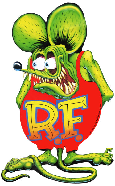 Rat Fink Cut Out Metal Sign By Ed Big Daddy Roth 36x23 RVG4964S36