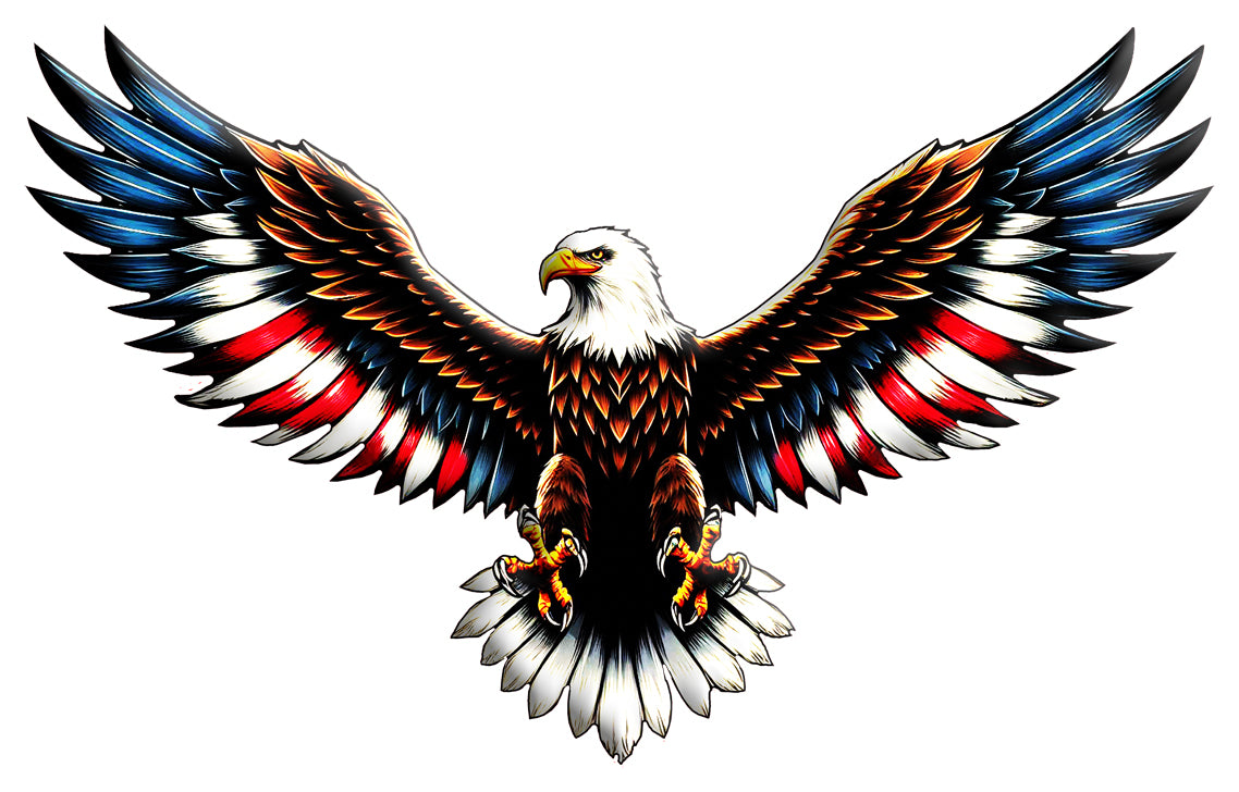 RVG5718S - Eagle with spread wings - Metal Sign