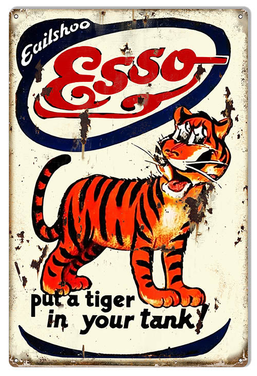 Esso - Put a Tiger in Your Tank - 12x18 metal sign - RVG5744