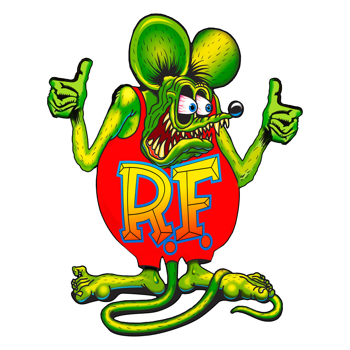 Rat Fink With Open Arms 24x19 Metal Sign