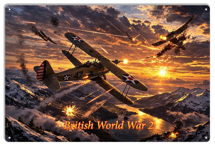 Sopwith Camel - British World War 2 Metal Sign - Available in 2 Sizes - ITEM: RVG5776