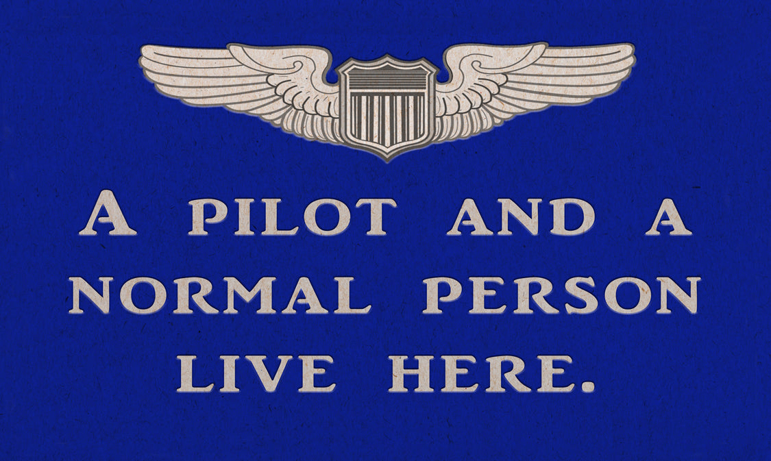 WA002 - PILOT AND A NORMAL PERSON - Personalized