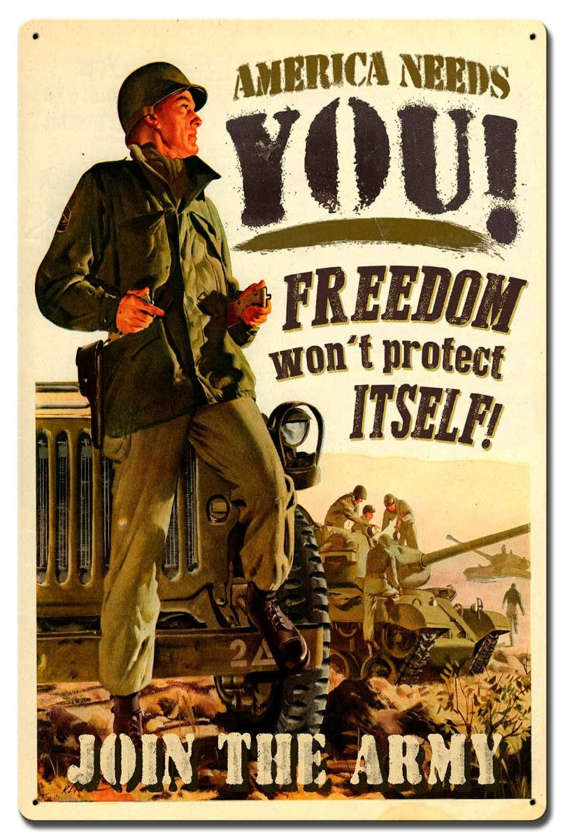 Join The Army Vintage Sign
