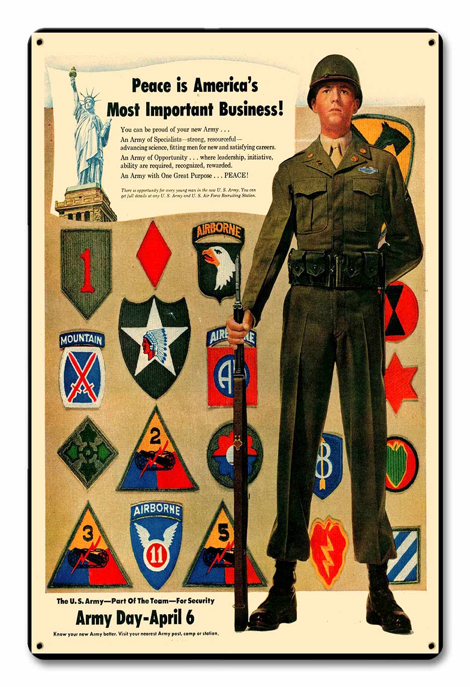 Army Day 12 x 18 Satin