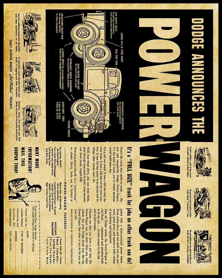 AMI474 - POWER WAGON - PLASMA