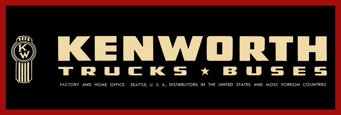 AMI599 - VICTOR 1950 KENWORTH MARQUEE RED - PLASMA