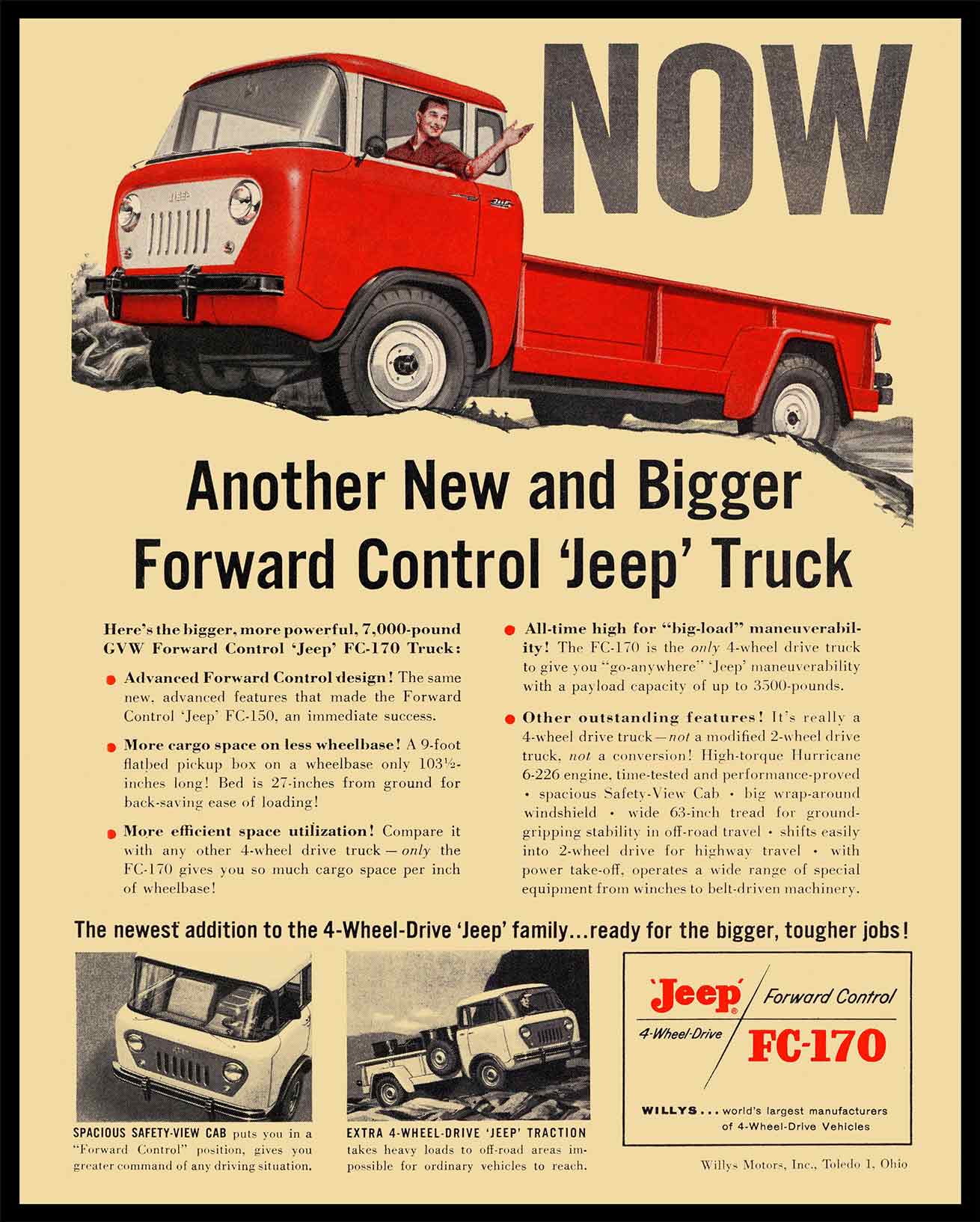 AMI742 - YANKEE 1957 JEEP FC 170 - PLASMA