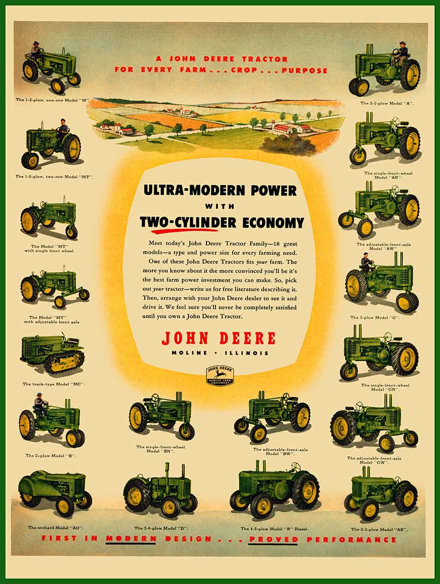 AMI856 - JOHN DEERE 2 GREEN