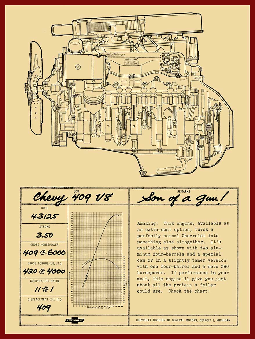 AMI892 - 1962 CHEVY ENGINE
