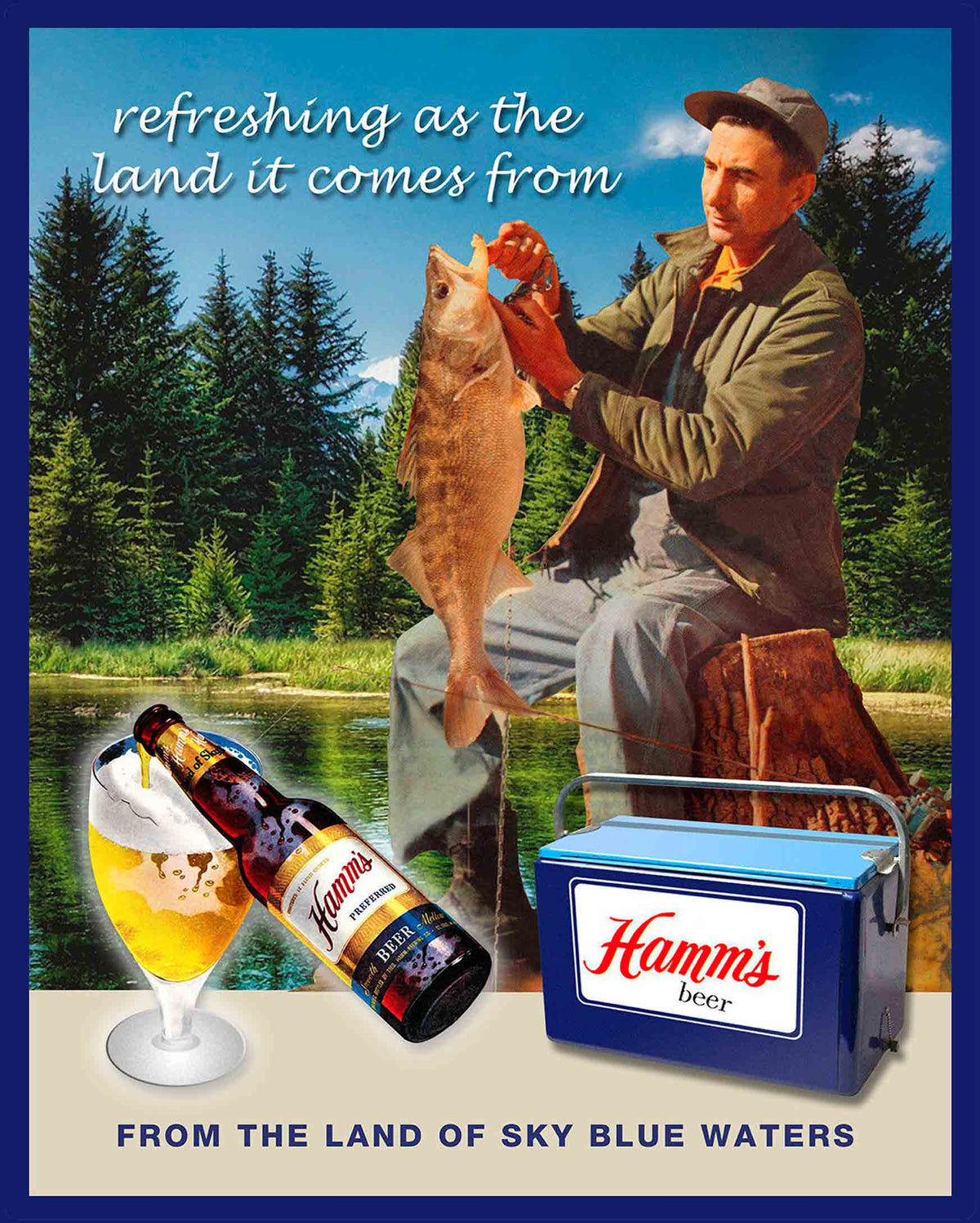AMI963 - HAMMS BEER FISHING AD - PLASMA