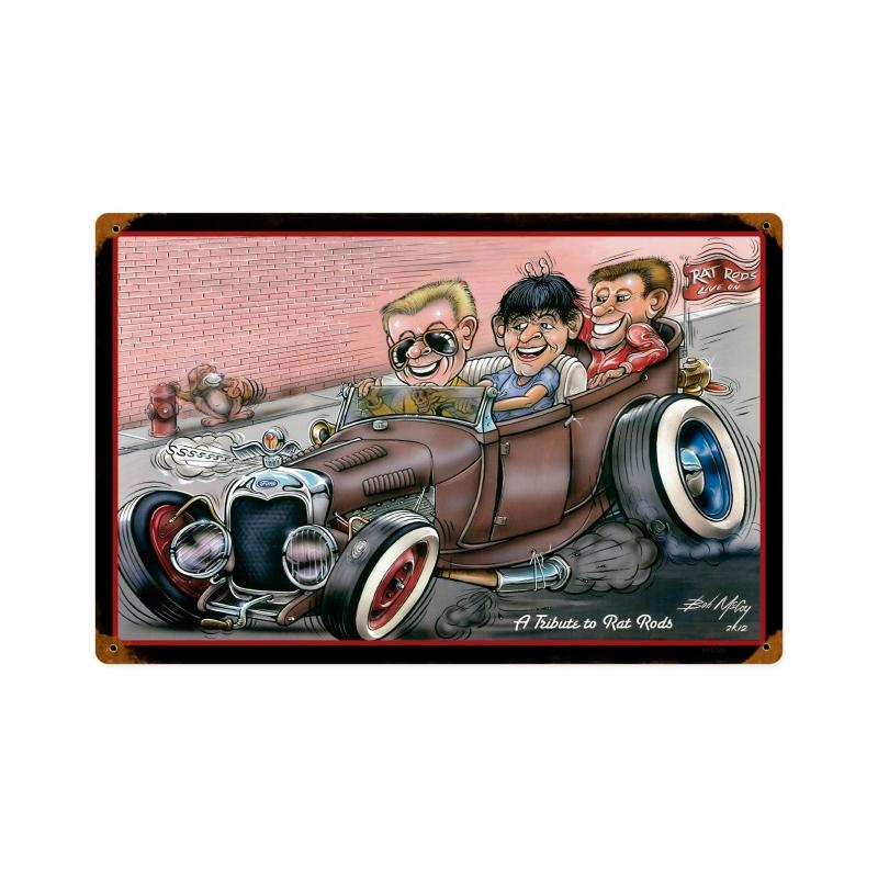Rat Rod Tribute Vintage Sign