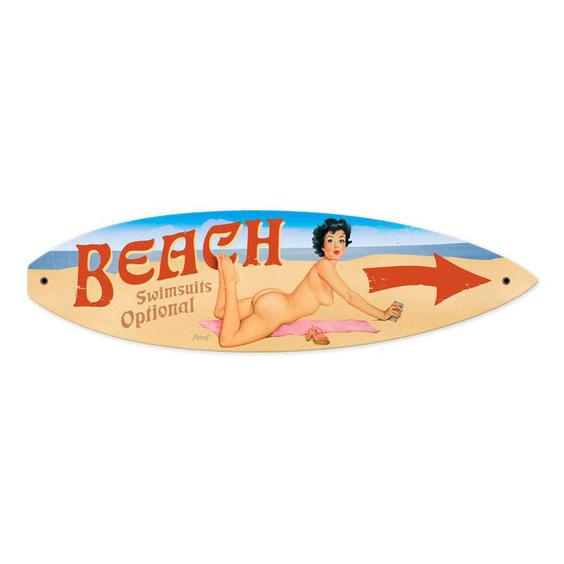 Nude Beach Vintage Sign - PLASMA