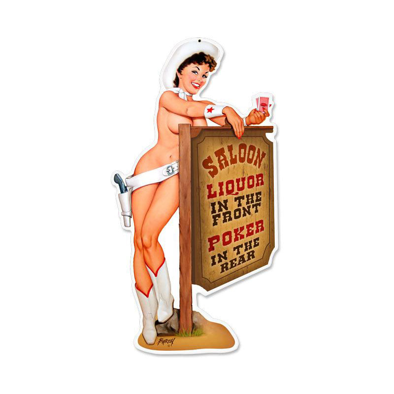 Cowgirl Saloon Vintage Sign - PLASMA