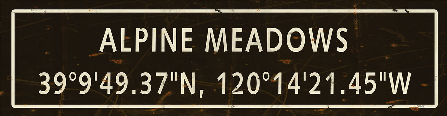 CMD062 - ALPINE MEADOW CORDINATES