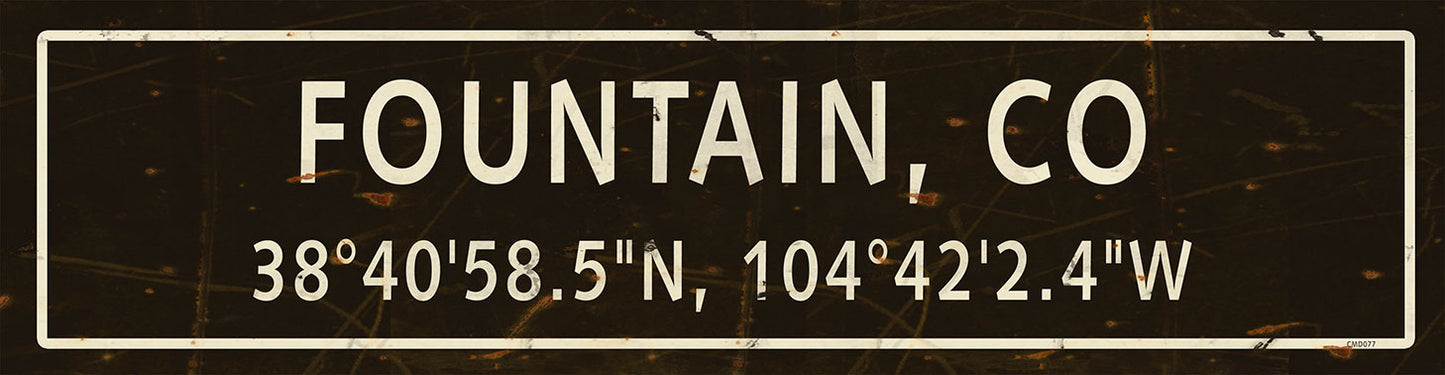 CMD077 - FOUNTAIN CO COORDINATES