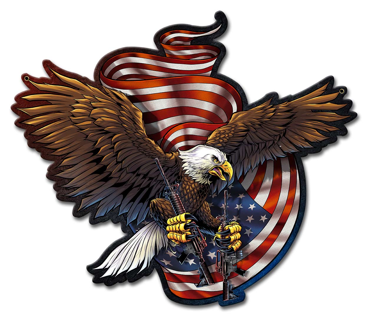 FLY100 - Eagle and Guns