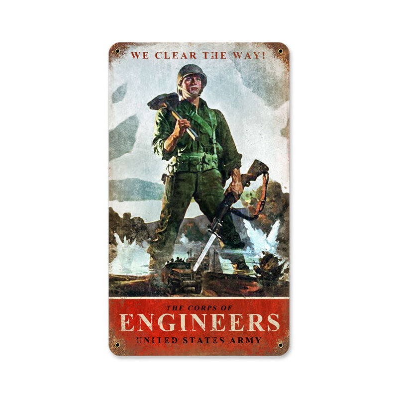 Army Corps Engineers Vintage Sign