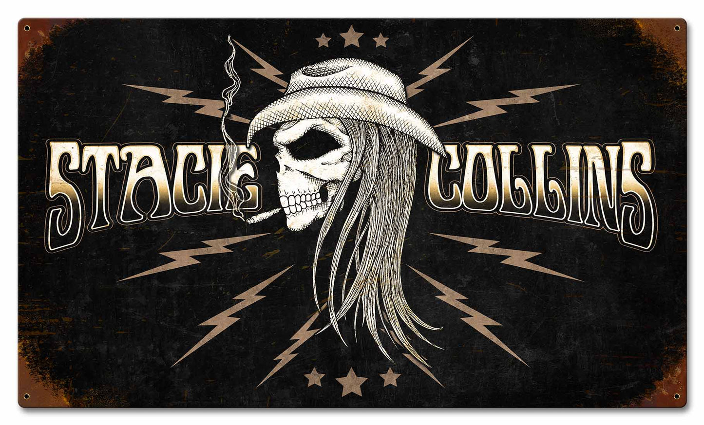 JAC138 - STACIE COLLINS BACK DROP DISTRESSED - PLASMA