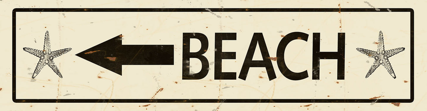 JAM648 - BEACH ARROW STARFISH CREME BLACK