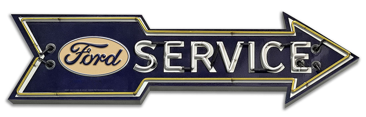 Service Sign 24 x 7 Custom Shape
