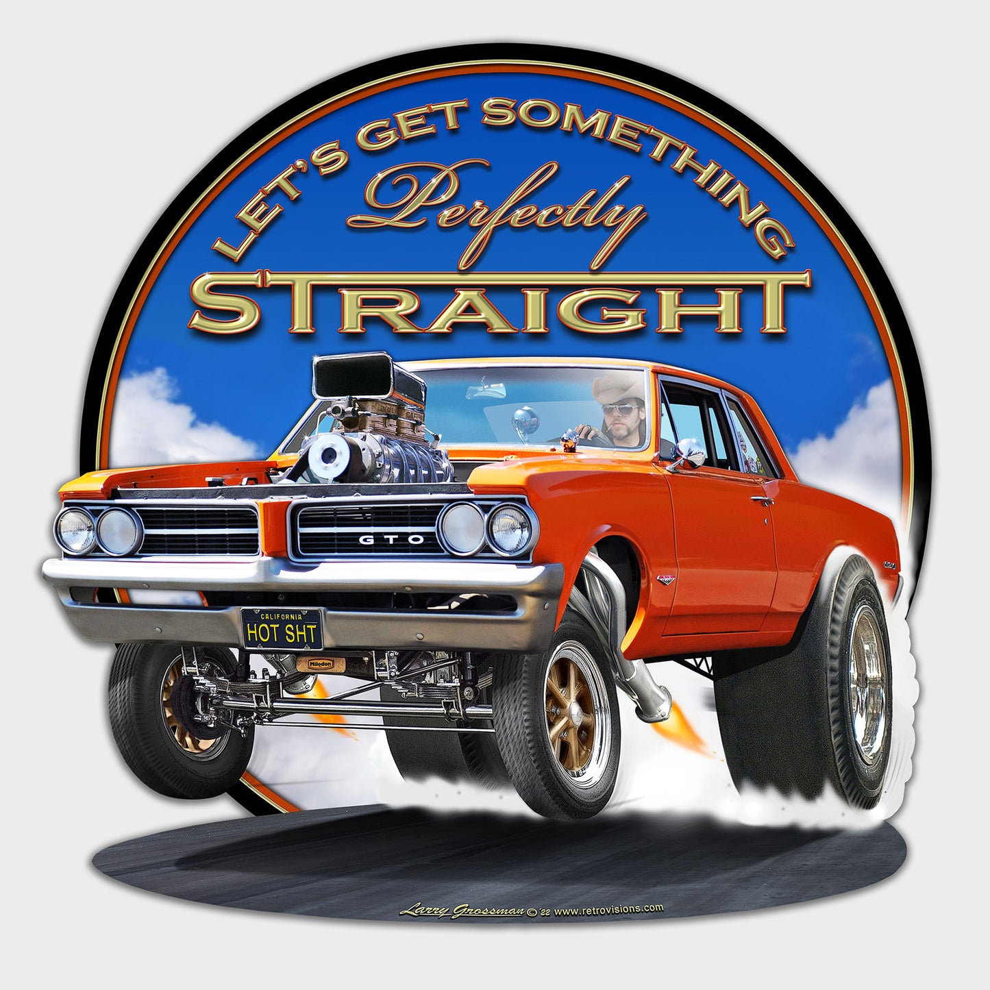 1964 GTO STRAIGHT Metal Sign 22in X 22in