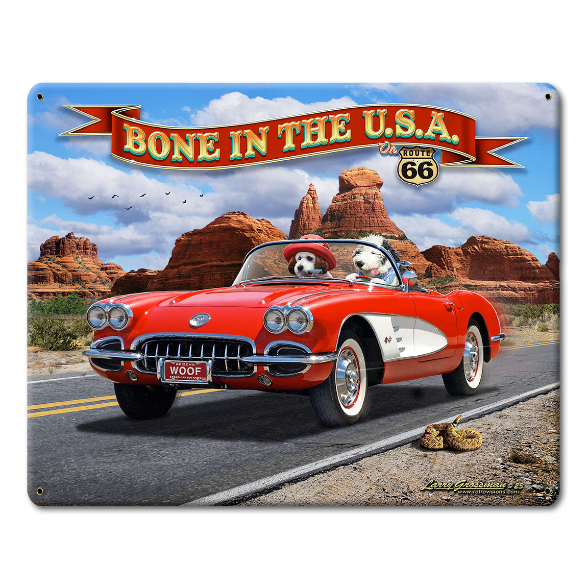 LGC411 - Bone In USA Vette