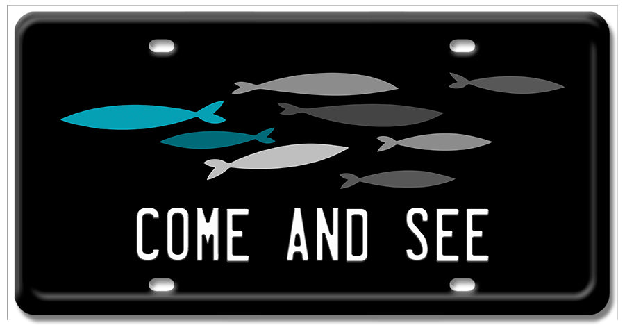 LP092 - Come And See License Plate