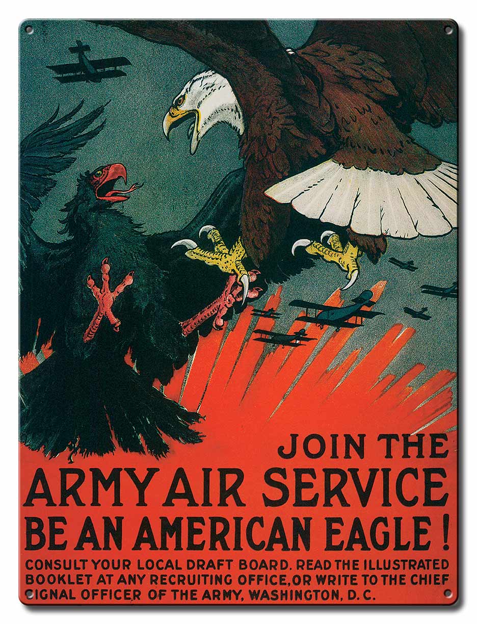 Army Air Service Vintage Sign - PLASMA