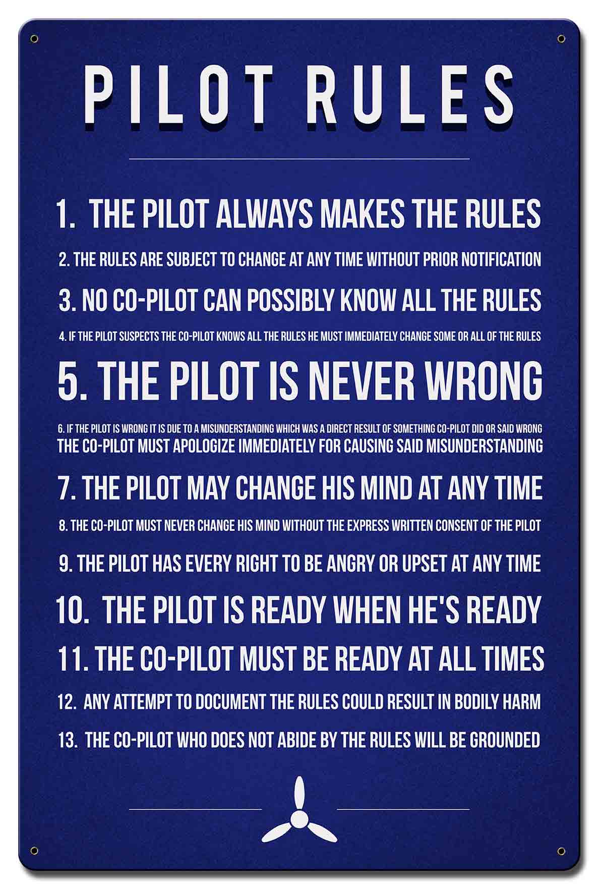 PTSB661 - PILOT RULES