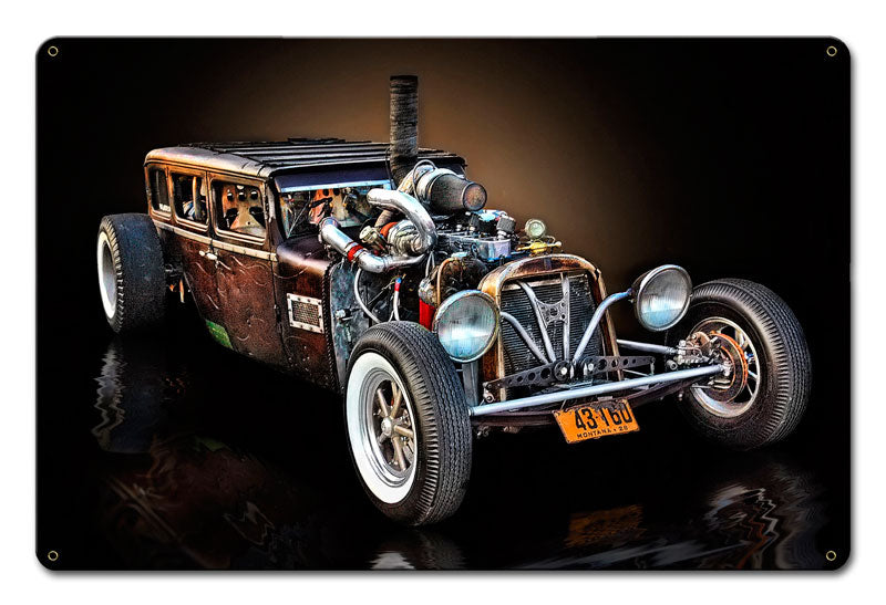MONTANA RAT ROD Vintage Sign