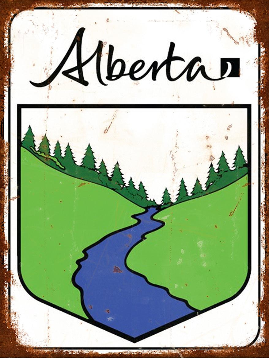 VCAN059 - ALBERTA SCENIC SIGN VINTAGE