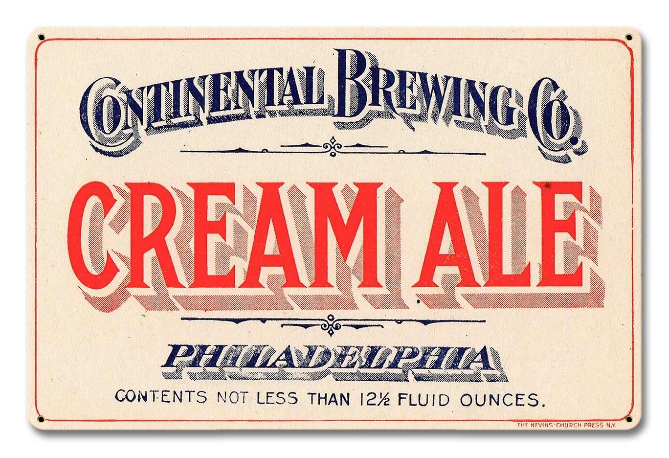 Continental Brewing Co Cream Ale