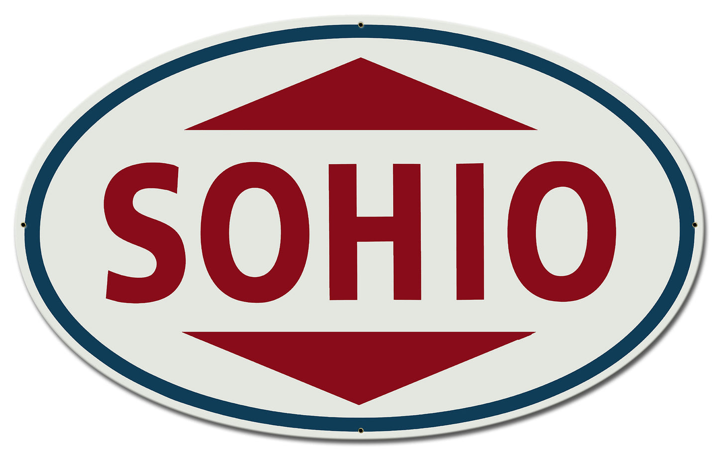 Sohio Red 28 x 17 Custom Shape