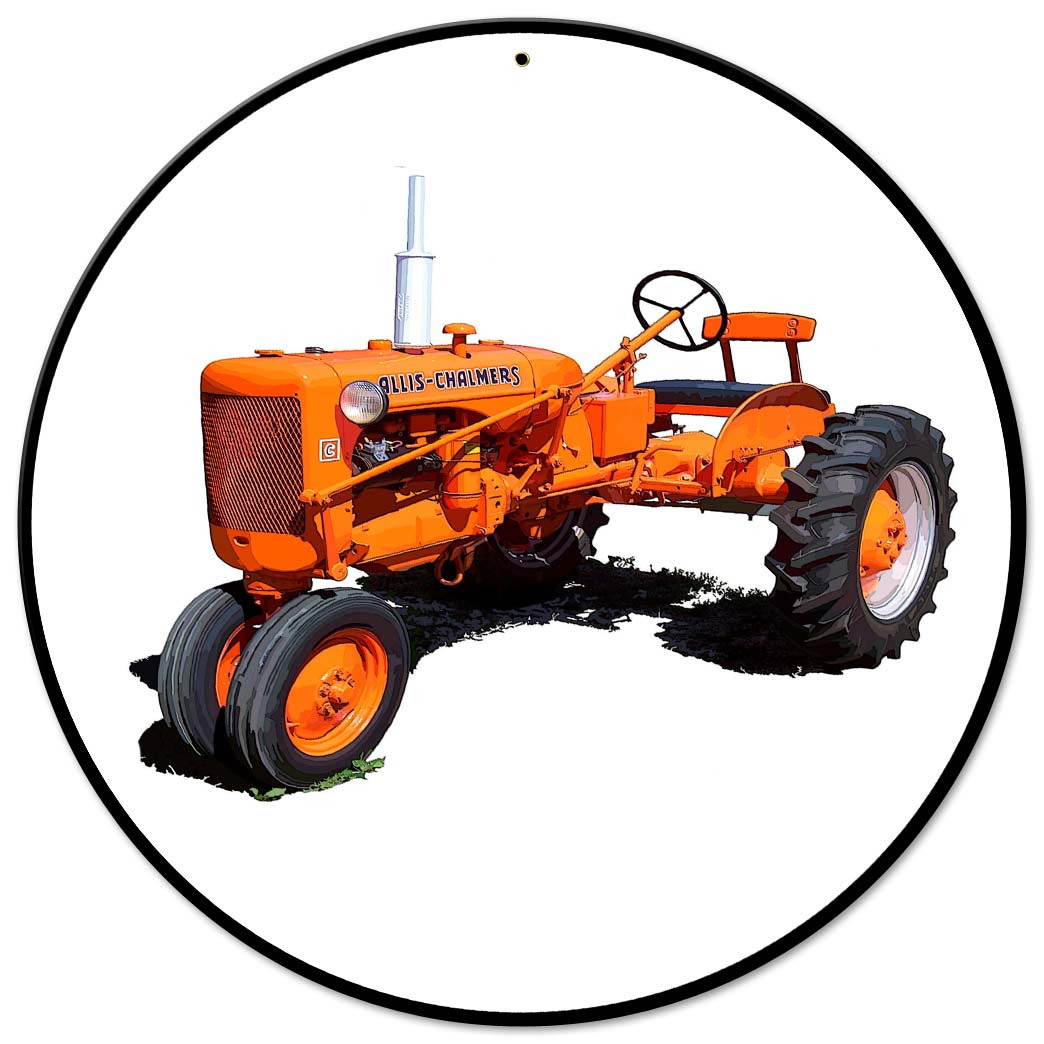 Allis Chalmers Model C 14 X 14 vintage metal sign