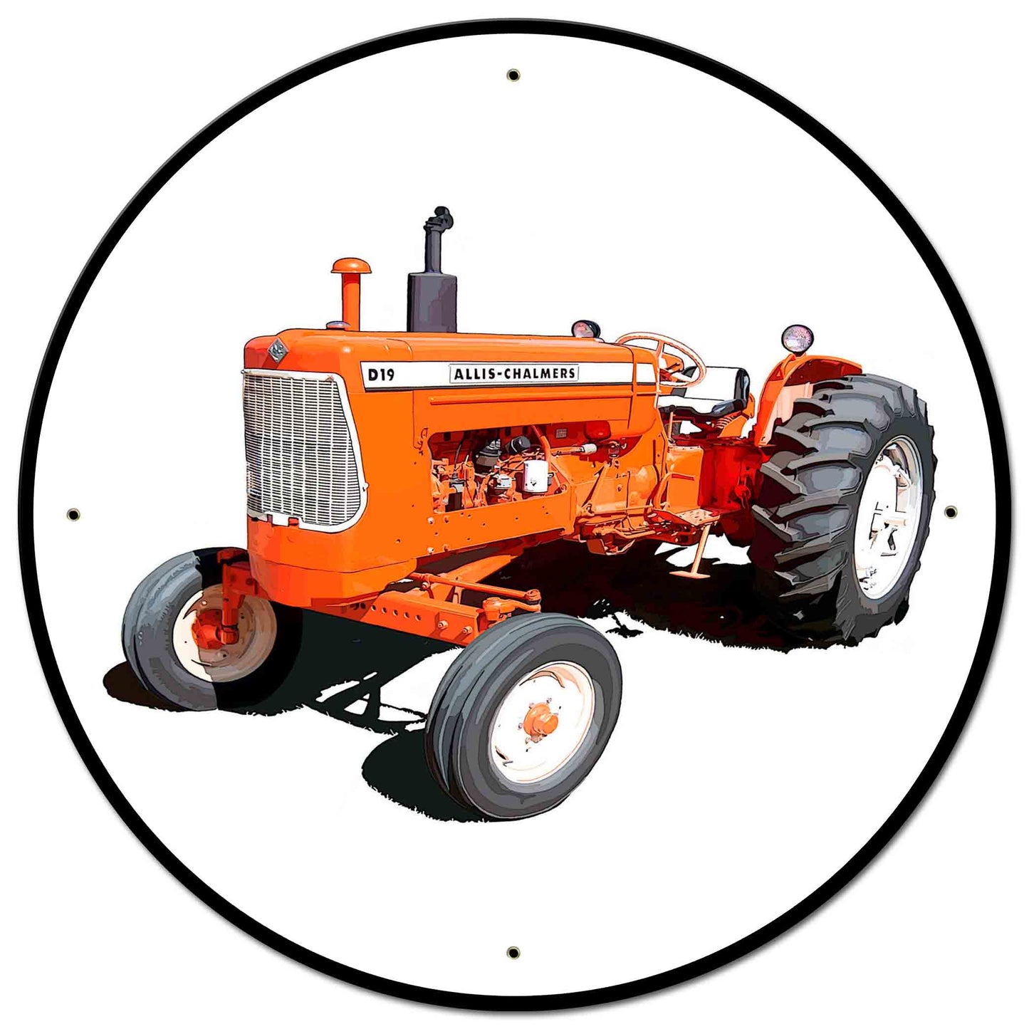 Allis Chalmers D19 28 X 28 vintage metal sign
