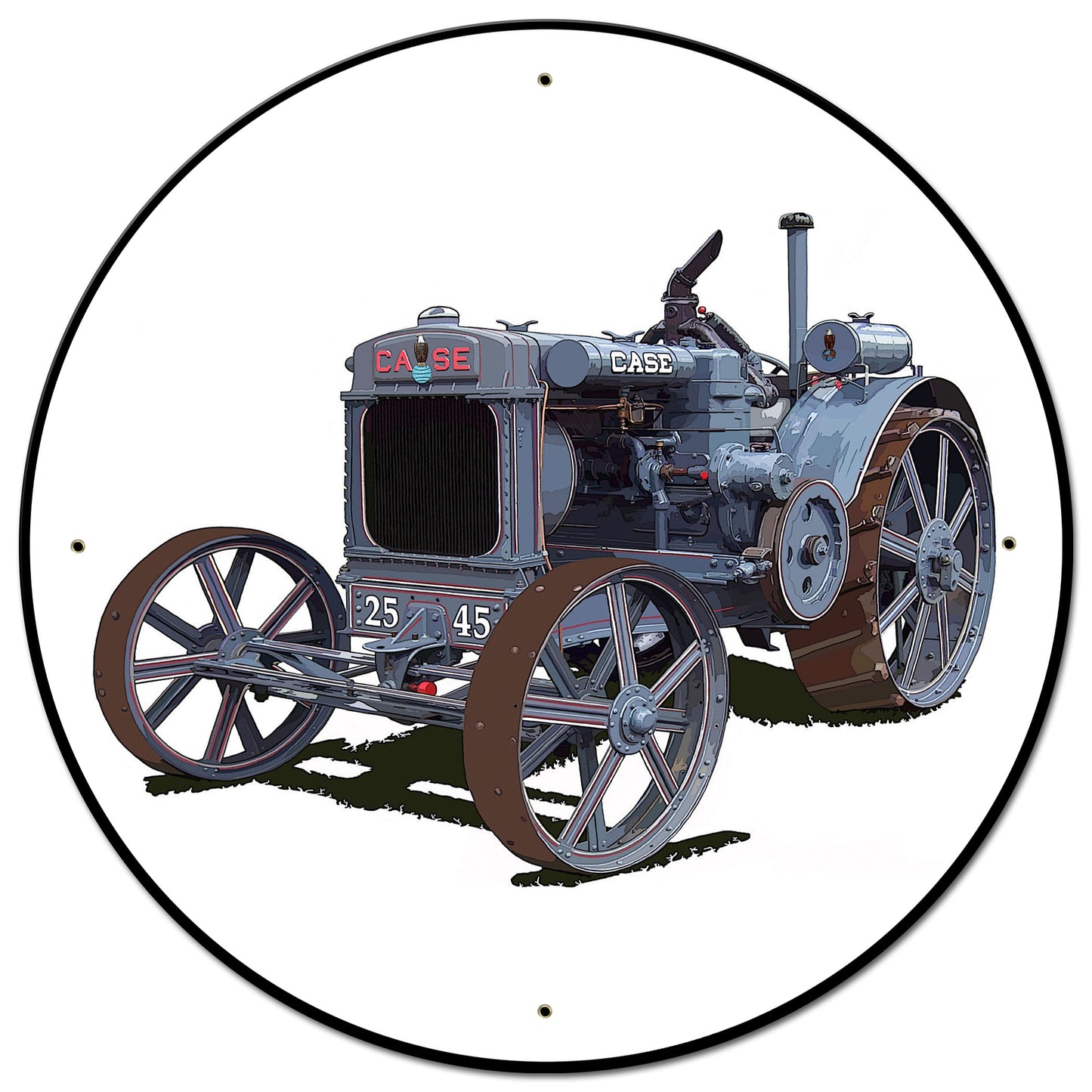 Case Tractor 25-45 28 X 28 vintage metal sign