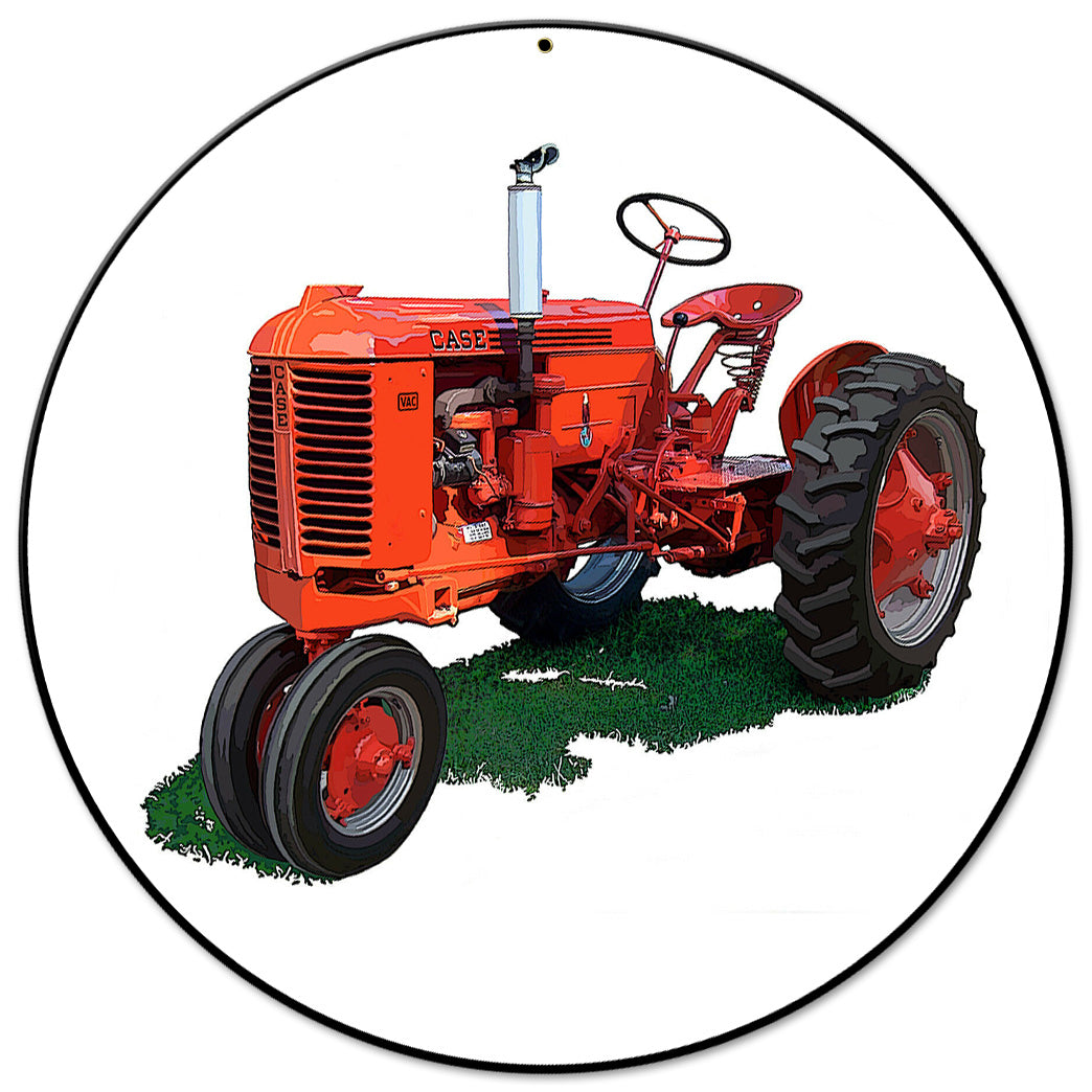 Case Tractor Model VAC 14 X 14 vintage metal sign