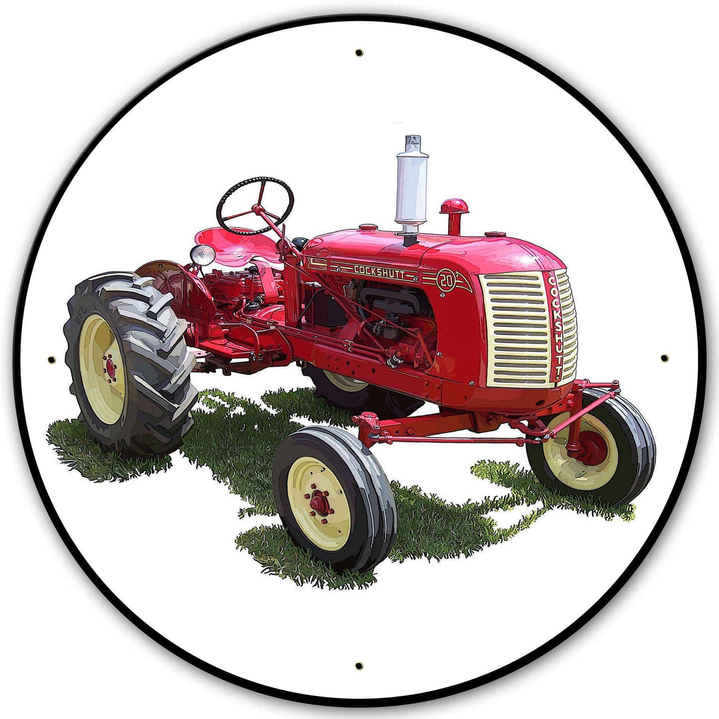 Cockshutt 20 Tractor 28 X 28 vintage metal sign
