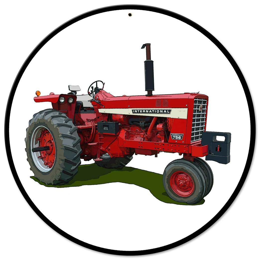 Farmall 756 14 X 14 vintage metal sign