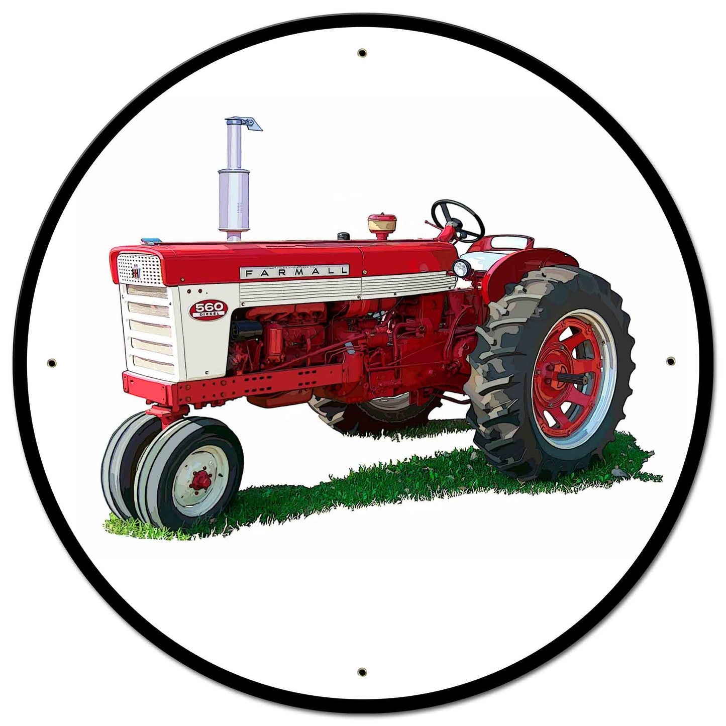 Farmall 560 28 X 28 vintage metal sign