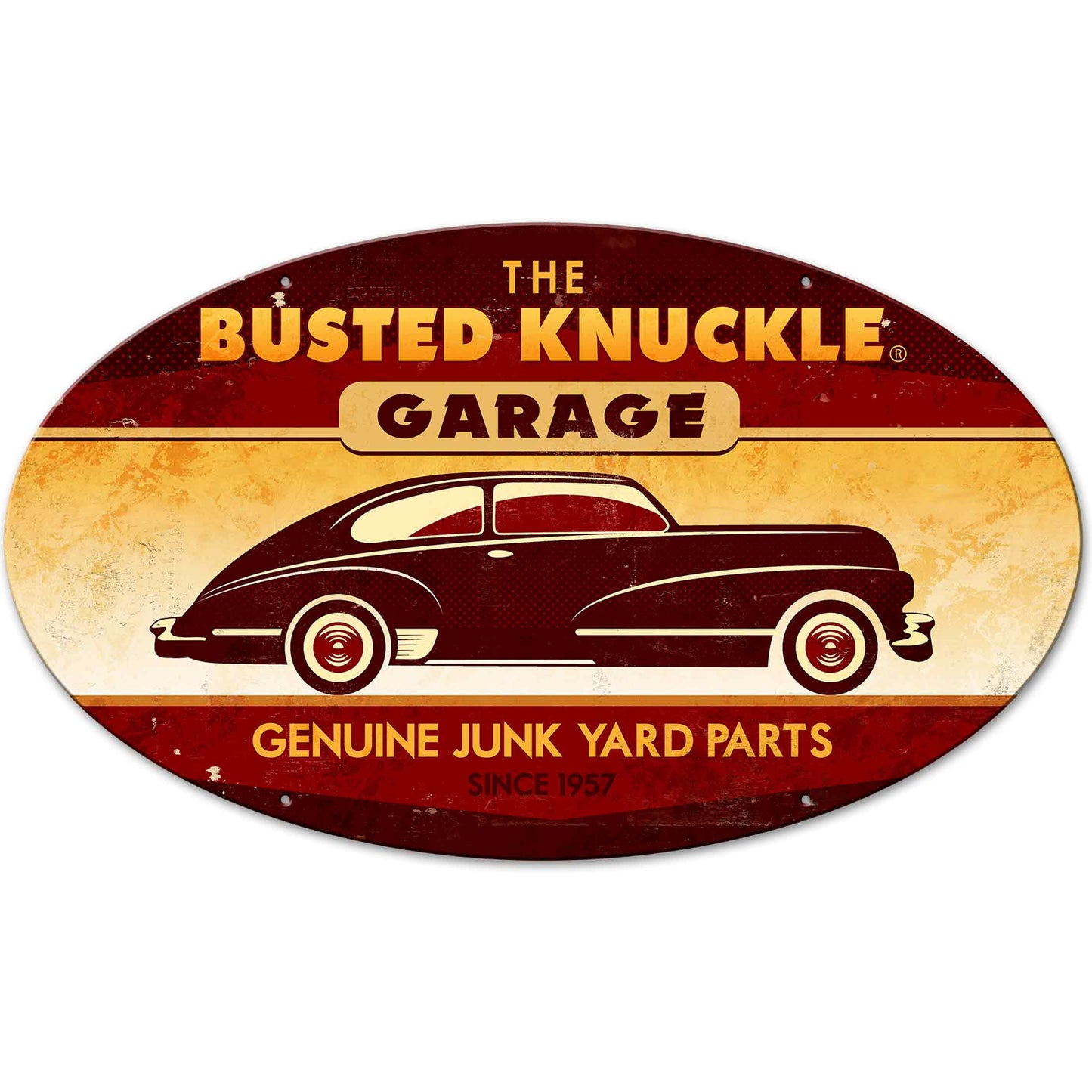 Genuine Junkyard Parts 24 x 14 Oval