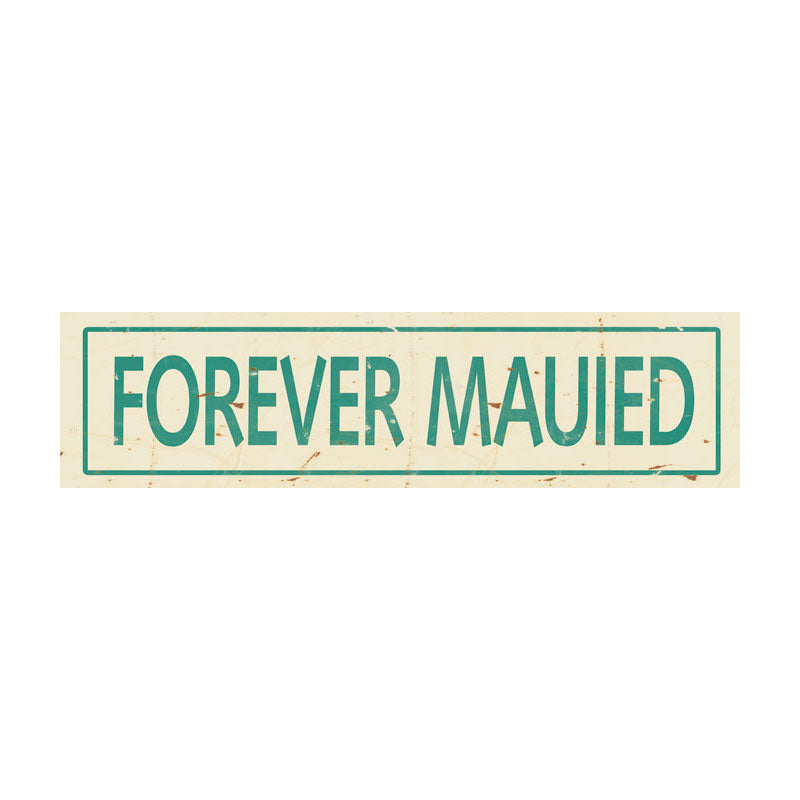 CAL271 - 5 X 20 VINTAGE - FOREVER MAUIED - CRM/AQUA