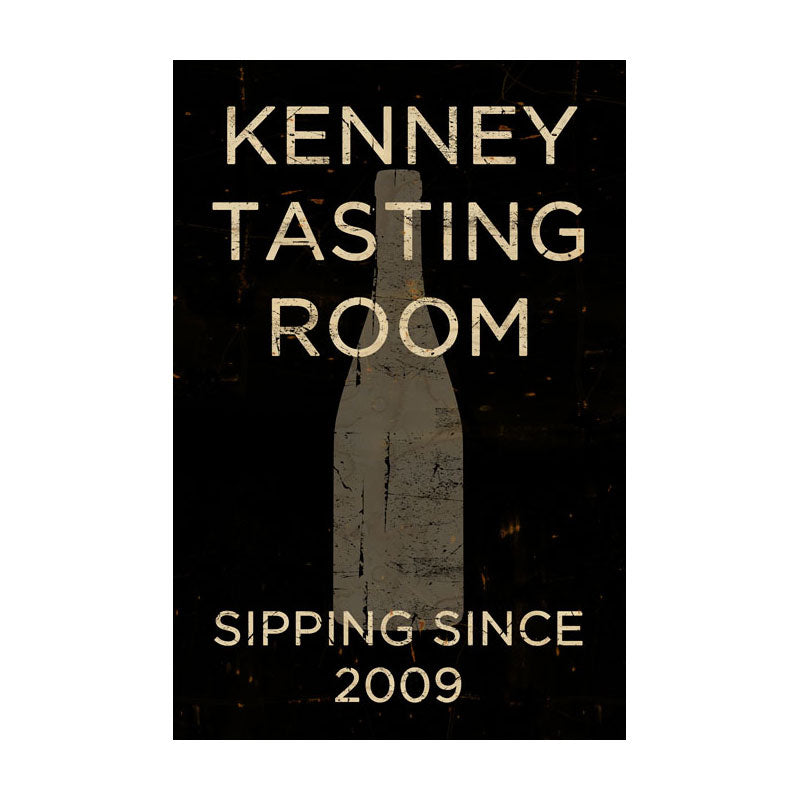 CAL298 - 16 X 24 VINTAGE SIGN CUSTOM - KENNY TASTING