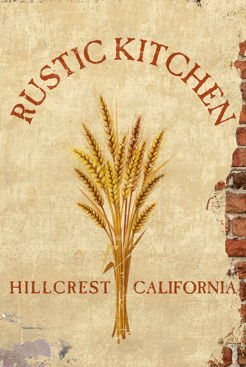 CAL322 - 24 X 36 RUSTIC KITCHEN VINTAGE SIGN