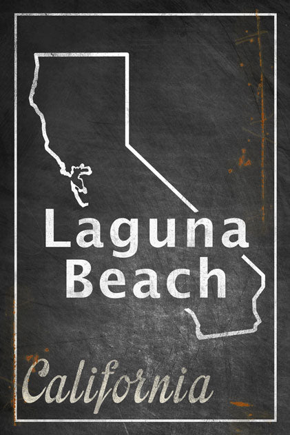 CAL469 - 16 X 24 CALIFORNIA LAGUNA VINTAGE SIGN